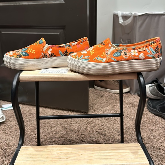 Women’s Keds x Rifle Paper Co size 6 Orange floral - Picture 3 of 4